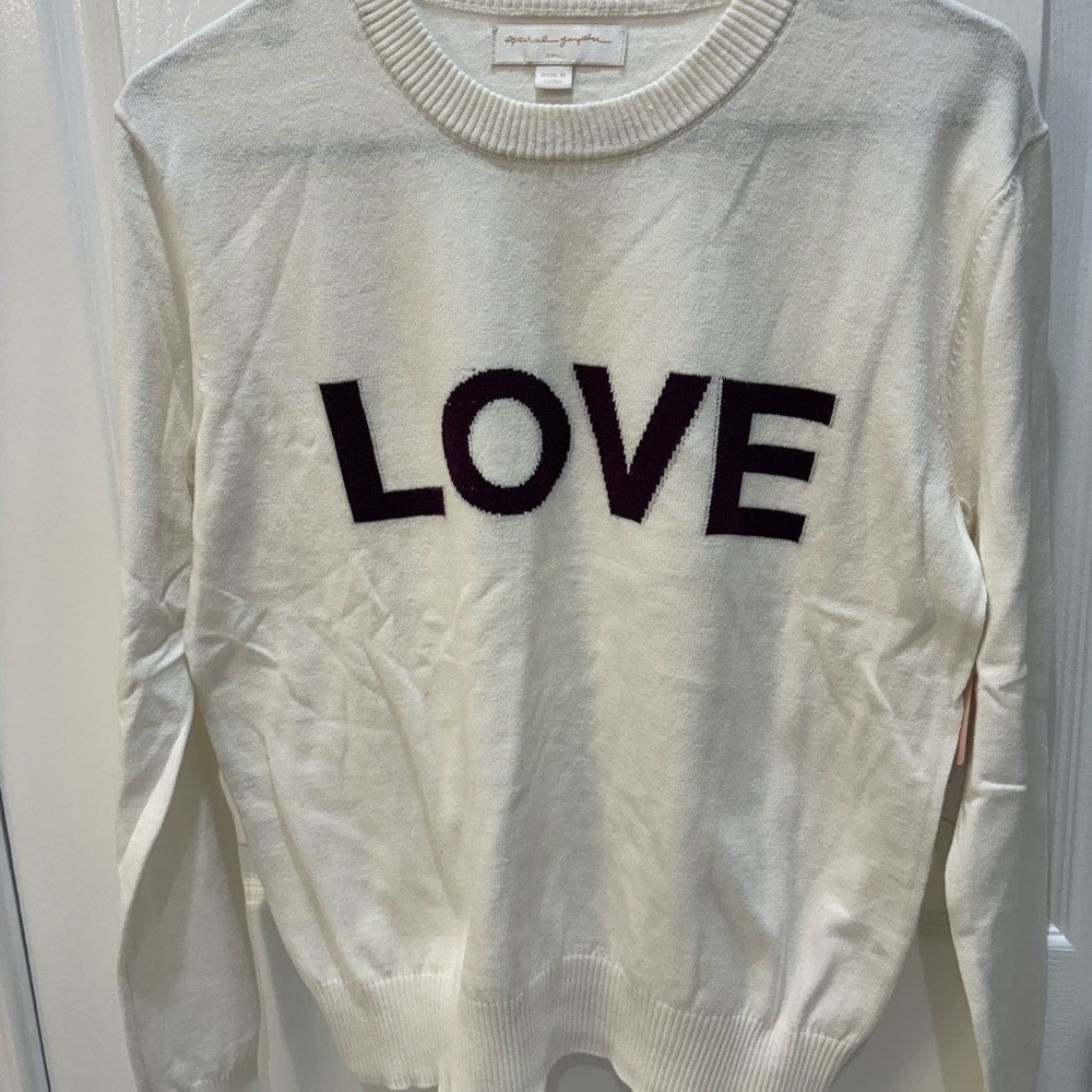 Spiritual Gangster LOVE Sweater. Cotton & Cashmere